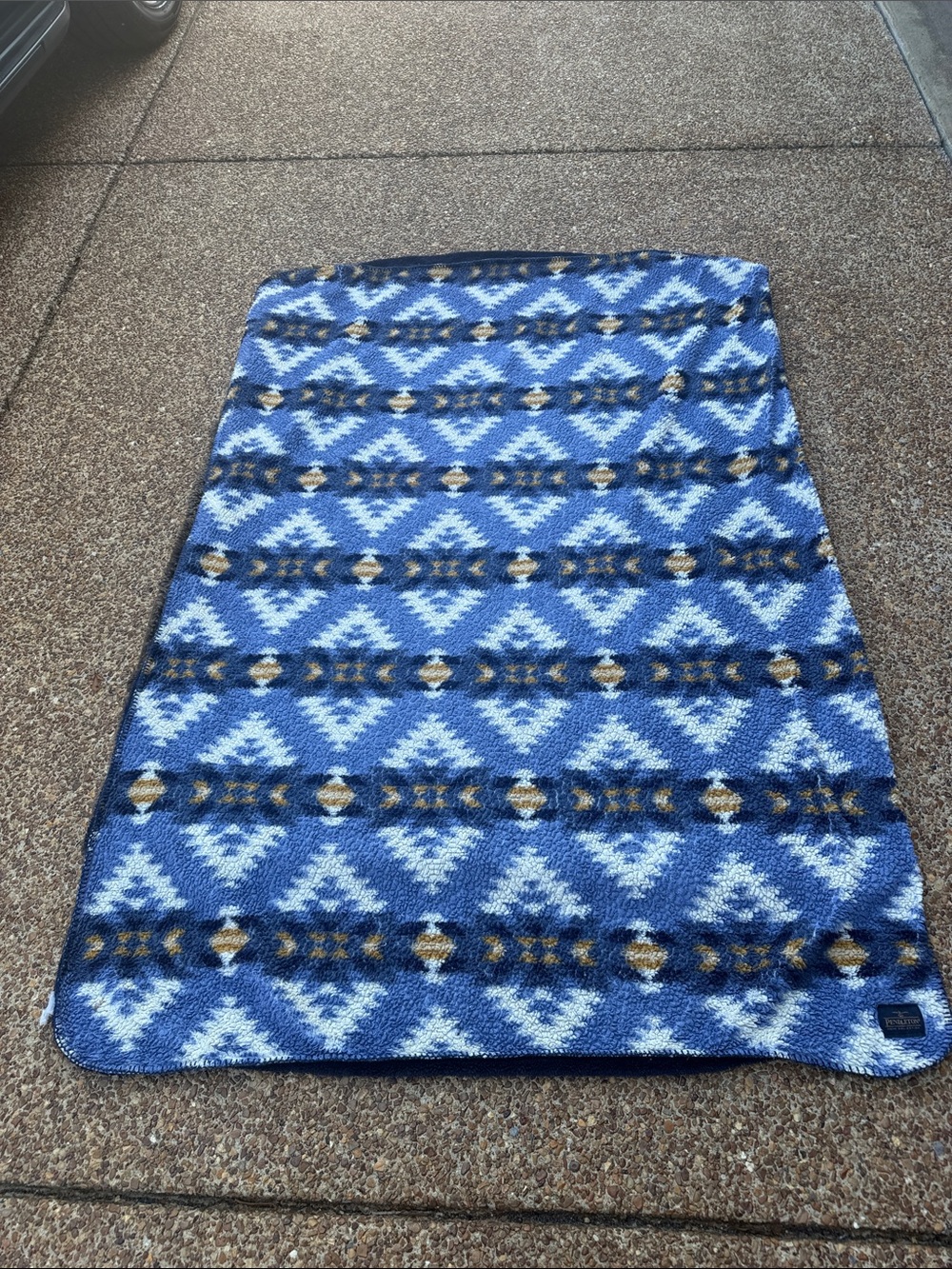 Pendleton Eagle River Multicolor Sherpa Throw Fleece Blanket Southwest Aztec